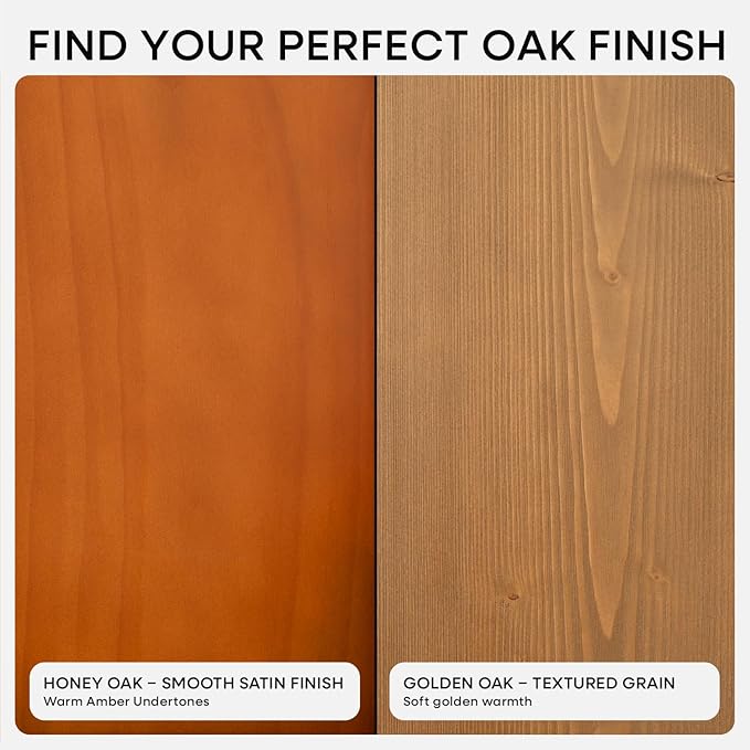 Homeforia Oak Floating Shelves 36 inches Long, High End Solid Real Wood 36 inch Floating Shelf for Room Wall, Honey Oak Wooden 36inch Kitchen Shelves, Heavy Duty Bracket, 36 X 6.5 X 1.75 in, Set of 4