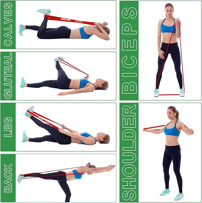 Resistance Bands for Working Out, Exercise Bands, Workout Bands, Pull Up Assistance Bands for Body Stretching Training Physical Therapy Muscle Training for Men & Women
