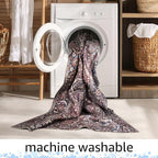 Keen Home Design 8x10 Rug - Machine Washable Area Rug with Non-Slip Backing, Ideal for Living Room, Dining Room, Bedroom - Vintage, Easy Clean, Durable, Low Pile Rug - (8' x 10')