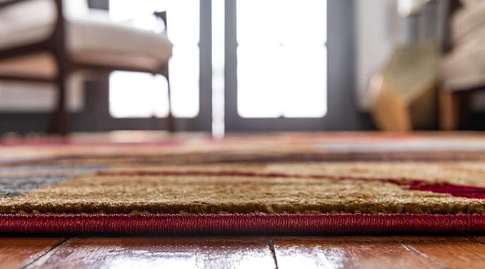 Unique Loom Barista Collection Area Rug - Kouillou (10' x 13' 1" Rectangle, Multi/ Brown)