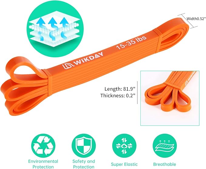 Resistance Bands for Working Out, Exercise Bands, Workout Bands, Pull Up Assistance Bands for Body Stretching Training Physical Therapy Muscle Training for Men & Women