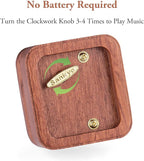 Cant Help Falling in Lov Wind Up Wooden Music Box, Vintage Musical Gifts for Birthday Christmas Valentine's Day Anniversary (Rosewood)