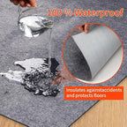 Non-Slip Rug Pads 1/4” Thick, 2x3Ft Waterproof Rugs Non Skid Rug Pad for All Floors and Finishes Durable Hardwood Floor Protective Felt Keeps Rugs in Place, Safe and Secure