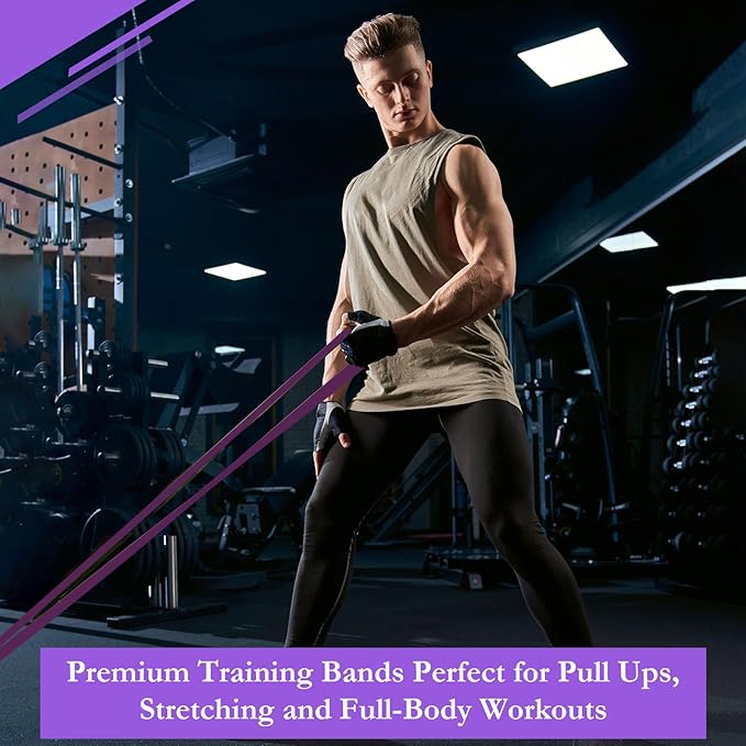 8 Pcs Resistance Bands Pull up Bands Pull up Assistance Bands Exercise Workout Bands for Working Out Muscle Training Physical Therapy Muscle Training Men and Women