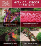 Regal Art & Gift Flying Bird Hanging Metal Mobile - Decorative Outdoor Wind Motion Sculpture for Patio, Porch & Garden Décor - Pterodactylus