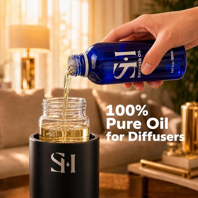 Inspired by Baccarat 5-Star Hotel New York BC07 Hotel Scent Diffuser Oil | 5.07Floz (150ml) - Waterless Diffuser Oil Refill & Highly Concentrated Fragrance Oil, Diffuser Oil Scents, Hotel Oil Diffuser