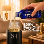 Paris 24k PK12 Hotel Scent Diffuser Oil | 5.07 Fl oz (150 ml) - Waterless Diffuser Oil Refill & Highly Concentrated Fragrance Oil, Diffuser Oil Scents Luxury, Hotel Oil Diffuser