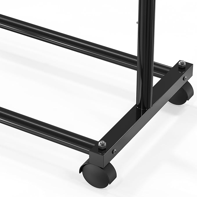 Simple Houseware Standard Rod Garment Rack, Black