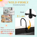 Bedside Storage Caddy/Bedside Hanging Storage Bag for Headboards Bunk Beds Dorm Rooms Book Phone Magazine Holder (Black)