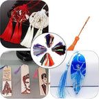 Tassels for Decoration 13cm/5 Inch Silky Floss Bookmark Tassels Hanging Rope for Jewelry Making DIY Craft Accessory(Pink)