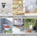 MerryNine Acrylic Risers 6 Pcs, Clear Risers Display Stand, Plastic Display Risers, Transparent Pop stand for Cupcakes, Figures, cosmetics, Collectibles Display, Rectangle-Medium