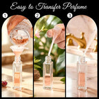 10pcs Perfume Refill Tool Kit,Plastic Perfume Dispenser Transfer Tools,Travel Refill Tool Set for Liquid Cologne Fragrance Sample Essential Oils (Clear, 10ml/10pcs)