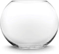 CYS EXCEL Glass Bubble Bowl (H-7.5" W-10", Approx. 2 Gal.) Multiple Size Choices Fish Bowl Vase Glass Round Bowl Terrarium Globe Flower Vase Centerpiece