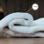 Ghouse Soft Faux Sheepskin Fur Rug 4x6 White Fluffy Bedside Rug Plush Shag Nursery Rugs Carpet Area Rug for Living Room Bedroom Playing Room Decor