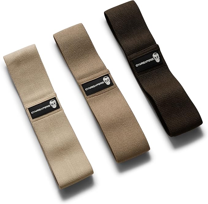 Hip Bands for Booty Workouts | Non Slip Fabric Band Set with 3 Levels - Resistance Bands for Legs & Hip - for Men & Women