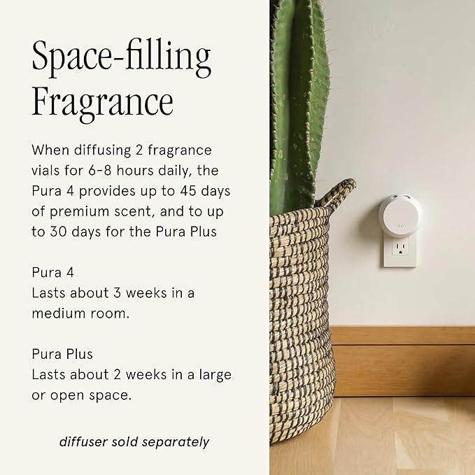 Pura x Studio McGee Home Scent Refill - Smart Air Diffuser - Long-Lasting Luxury Fragrance per Refill - Home Essential - Clean & Safe Diffuser Fragrance - 2 Pack, Jasmine Honeysuckle