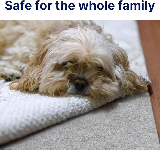 RUGPADUSA - Eco-Plush - 7'6" x 9'6" - 3/8" Thick - 100% Felt - Extra Cushioned Rug Pad - Available in 3 Thicknesses, Many Custom Sizes