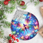 Butterfly Elf Stained Glass Orament - Christmas Ornament - Christmas Decorations for Tree - Holiday Present ldeas - Gift Exchange