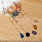 Agate Gemstone Dream Catcher 7 Chakra Tree of Life Dream Catcher with Rainbow Crystal Stones Handmade Dreamcatcher Wall Decor for Adults Boys Girls,Bedroom,Wedding,Garden,Bless Gift(Inverted Moon)
