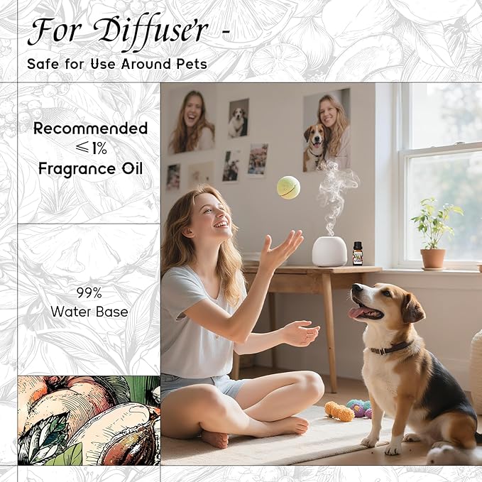 HIQILI Life Serendipity Diffuser Oil for Home Diffusers, Inspired by Chane. Chance, DIY Women Perfume, Room Sprays, Long Lasting - 0.34 Fl Oz