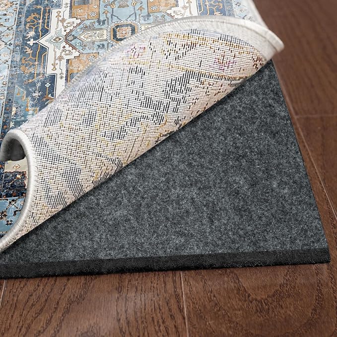 Waterproof Rug Pad, 3x5 ft Area Rug Non-Slip Carpet Pad, 1/4" Thick Non-Slip Rug Pads for All Floors and Finishes, Felt Pad for Hardwood Floors, Keeps Carpets in Place Soft and Safe