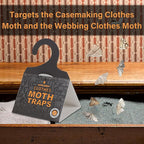 8 Pack Clothes Moth Traps with Natural Pheromones, Clothing Moth Hanging Glue Trap, Sticky Boards for Closets Moths