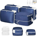 DIMJ Comforter Storage Bag 4 Pack - Blanket Storage Organizer Compression Bags, Large Capacity Ultra Space Saving Self Compression Organize for Bedding, Pillow, Duvet, Sheet Storage with Zipper Window