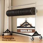 HOKEEPER Commercial Z Base Garment Rack Hold 500LBS Heavy Duty Clothing Rack Adjustable Rolling Clothes Rack for Hanging Clothes Racks on Wheels Portable Z Rack, Chrome Finish