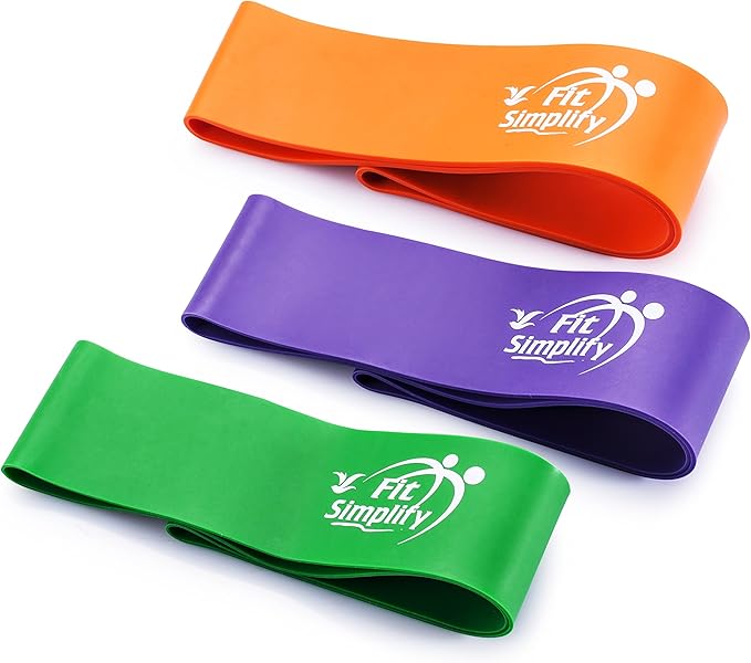 Fit Simplify Pro Series Resistance Loop Exercise Bands, Set of 3