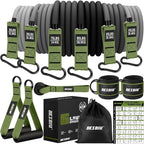 Heavy Resistance Bands for Working Out, 300lbs/360lb/420lb Exercise Bands Workout Bands with Handles, Door Anchor, Ankle Straps, Home Gym Workout Equipment for Men Fitness Strength Training Stretching