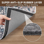 BALEINE Felt Non Slip Rug Pads, Extra Large 1/4" Thick Felt and Rubber Backing, Shock Absorbing Carpet Pad for All Carpets and Hardwood Floors (4x6 Ft)
