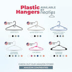 Neaties Super Heavy Duty Clothes Hangers 100+ Pack (324 Count) – Made in the USA - 10lb Capacity, Thick Plastic Hangers for Pants, Coats, Jackets, Jeans and Adult Clothing – Gray