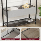 SINGAYE Clothes Garment Coat Rack Drying Clothing Racks Metal Freestanding for Hanging Clothes Portable Closet for Laundry Bedroom Black