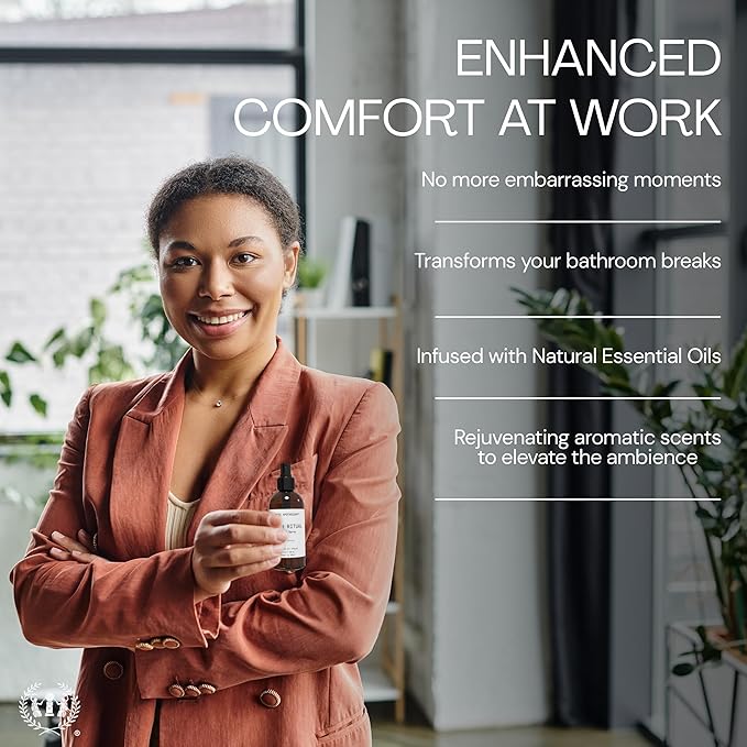 Muse Apothecary Flush Ritual - Aromatic & Refreshing Toilet Spray, Use Before You Go, 8 oz, Infused with Natural Essential Oils - Fresh Citrus, 3 Pack