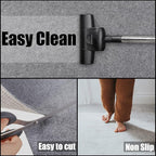 Non Slip Rug Pad Grippers - 2x6 Ft, 1/4" Thick, Felt + Rubber Double Layers Area Carpet Mat Tap, Provides Protection and Cushioning for Hardwood or Tile Floors