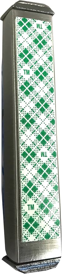Mezuzah, Easy Mount, Art Glass on Metal Case *Gift Box and Non-Kosher Scroll Included* (Grape)