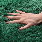 Rugs for Living Room 8x10, Soft Shaggy Modern Shag Area Rug for Bedroom, Upgrade Non-Slip Plush Fluffy Carpet for Kids Boys Girls Room Home Decor Aesthetic, Blackish Green