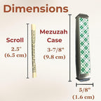 Sparkling Art Glass Mezuzah - Easy Mount Indoor or Outdoor - Weatherproof Metal Case - Gift Box and Non-Kosher Scroll Included - Hand Made in USA - Guaranteed for Life! (Opal Ivory)