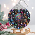 Alchemy Stained Glass Ornament - Christmas Ornament - Christmas Decorations for Tree - Holiday Present Ideas - Gift Exchange