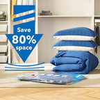 MEIQIHOME Vacuum Storage Bags, Space Saver Sealer Bags,Vacuum seal bags for clothing, Pillows, Comforters, Blankets, Bedding,10 COMBO