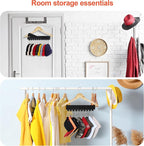Hat Organizer Holder for Hanger & Room Closet, 1Pack Hat Rack Storage Clips, for Hang Baseball Hats Rack, Ball Caps, Winter Beanie & Accessories, Not Including Hangers & Hats (1PC Black)