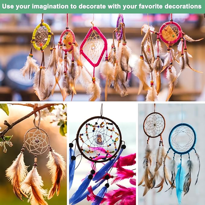 M METERXITY 12-Pack Dream Catcher Rings,2 Inch Metal Round Shape Macrame Wreath Floral Ring Hoop for Home/Valentine/DIY Craft/Wedding/Wall Hanging Decorations [Golden]