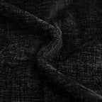 CaliTime Throw Pillow Covers Decorative 16 X 16 Inches Pack of 2 Cozy Chenille Cushion Cases for Couch Sofa Bed Living Room Home Black