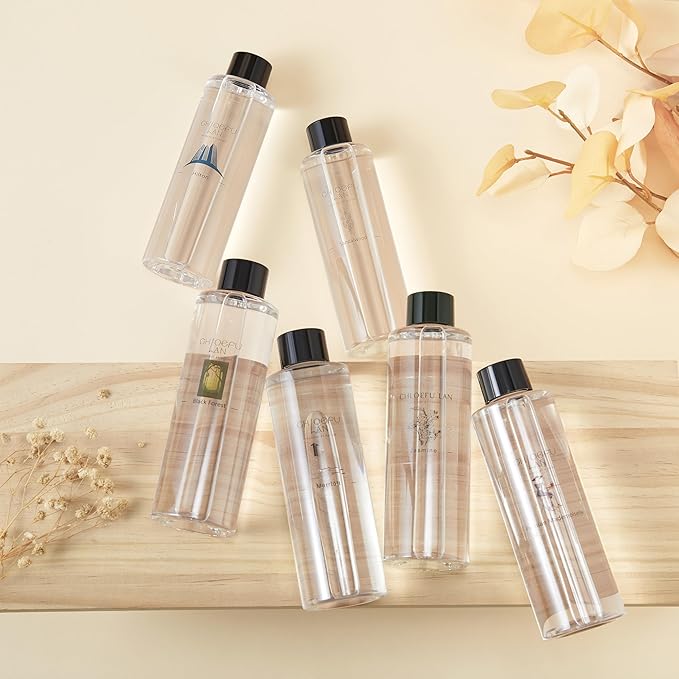 Jasmine Reéd Diffuser Refill Natural Essential Jasmine Oil 200ml/6.76 fl oz, Home & Office Decor Aromatherapy Diffuser Oil Gift Set