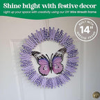 10-Pack 14 Inch Wire Wreath Frame – Round Metal Wreath Form with Ring Design for DIY Crafts, Floral Projects, and Home Decor – Dark Green Wire Frame for Christmas Holiday & Weddings