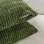 Fancy Homi 4 Packs Decorative Throw Pillow Covers for Living Room Couch Bed, Modern Farmhouse Boho Home Décor Accent Cushion Case, 24" x 12", Green Series