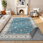 Waterproof Rug Pad, 9x12 ft Under Area Rug Carpet Pad, Non Slip Felt Rug Pads for Hardwood Floors, Keep Carpets in Place Soft and Prevent Rug from Wrinkling or Buckling