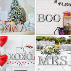 Qunclay 5.7" Silver Crystal Diamond Bling Letters Crushed Diamond Decoration Wooden Glitter Letter with Screw and Hooks Rhinestone Gift for Wedding Y2k Mcbling Bedroom Wall Decor (Letter S)