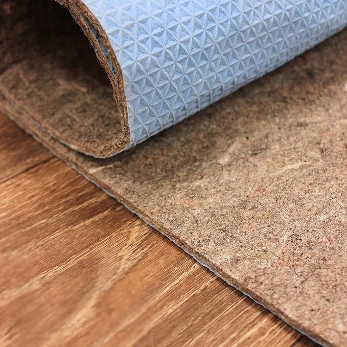 KOECKRITZ RugLock 6'10" x 9'10" Rug Pad – Non-Slip Felt & Rubber Dual Surface Rug Gripper, 0.345" Thick Cushion, Strong Grip Floor Protection, Safe for All Floors