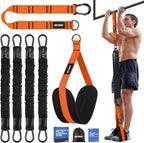 Pull Up Assistance Bands 260lbs, Heavy Pull Up Bands Resistance Bands for Pull Ups Working Out with Feet Rest, Pull Up Bar Bands Assistance Bands Strength Training Workout Equipment, Height Adjustable